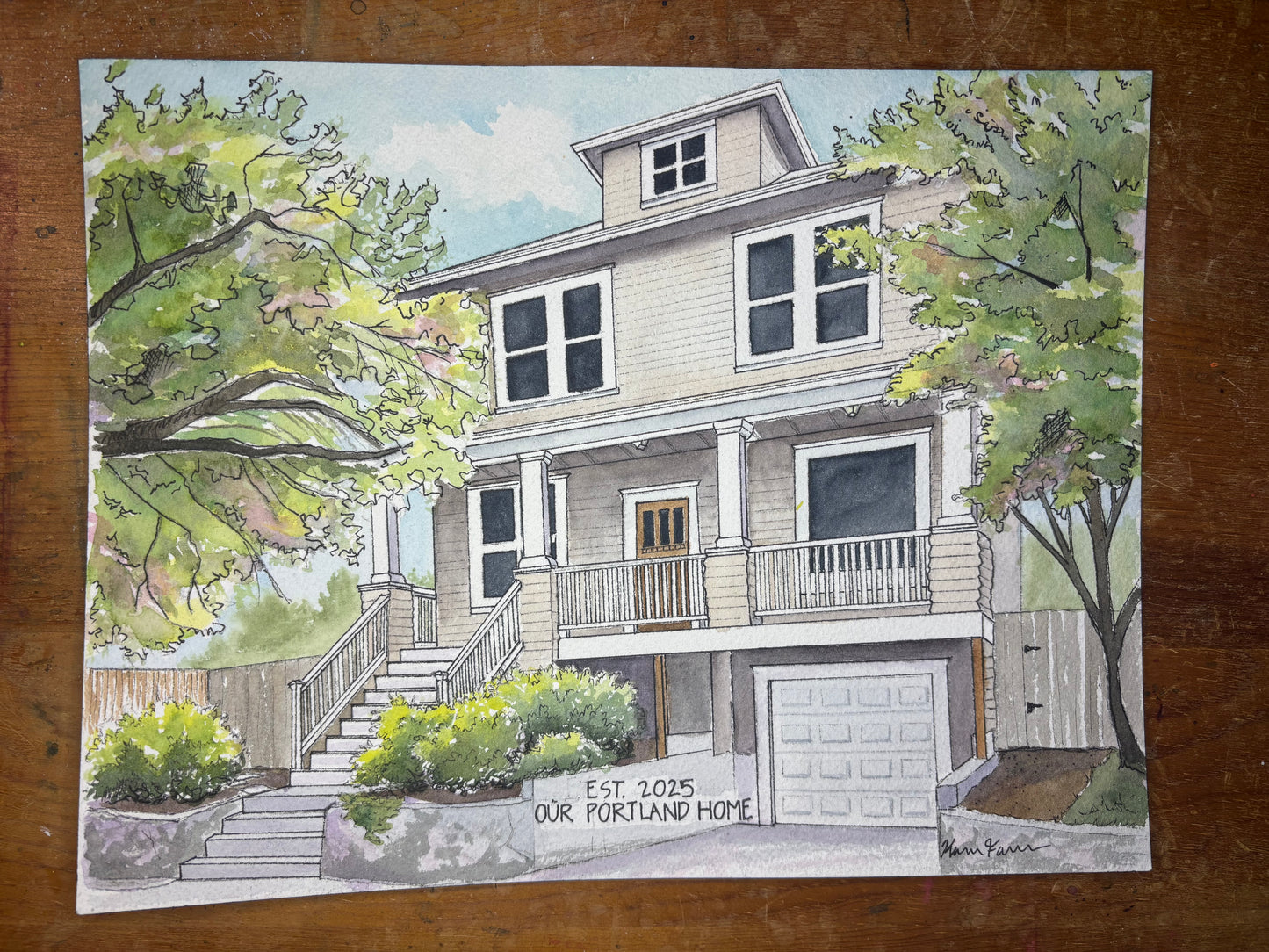 Commissions- Store Fronts or Homes 8x10