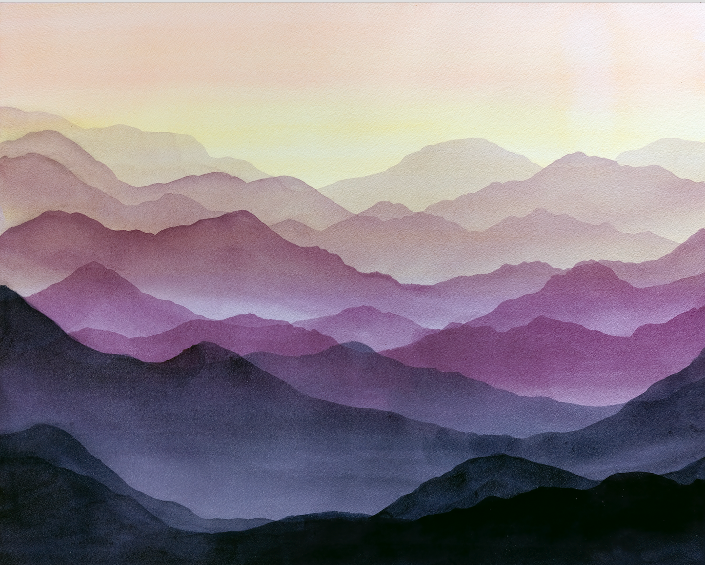 Purple Mountains 16x20 Print-Unframed