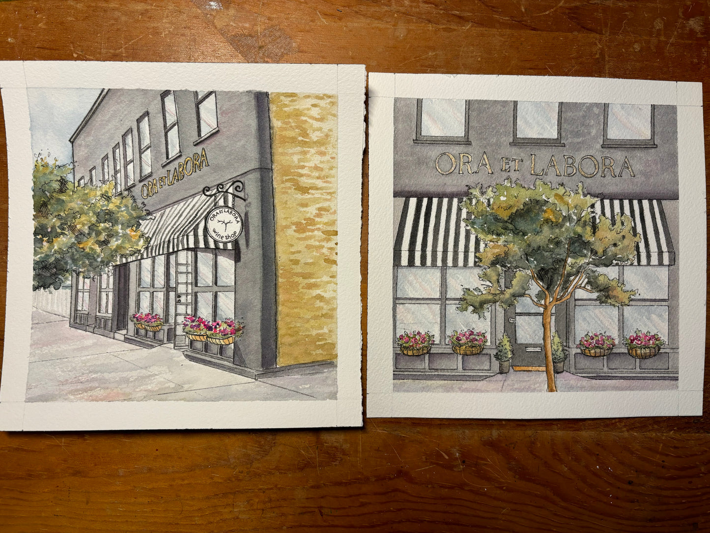 Commissions- Store Fronts or Homes 8x10